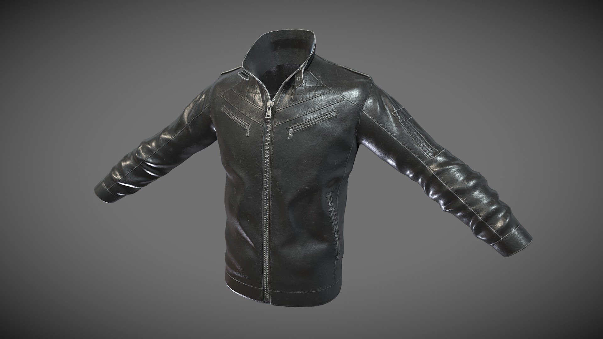 Leather Jacket - 3D model by Isaac Morales (@IsaacM30) 3d model