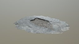 Asphalt Hole blender-3d, alicevision, meshroom, substance, photogrammetry