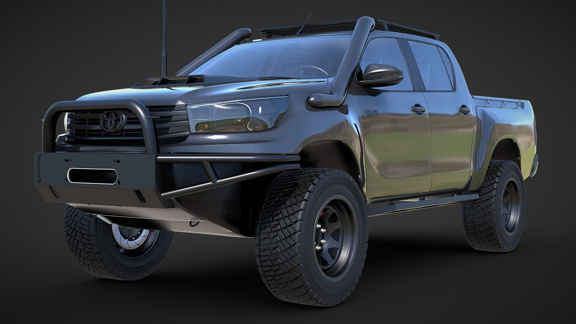 Toyota N80 Hilux Offroad Variation - Toyota N80 Hilux Offroad - Buy Royalty Free 3D model by Pitstop 3D (@Pitsop3D) 3d model