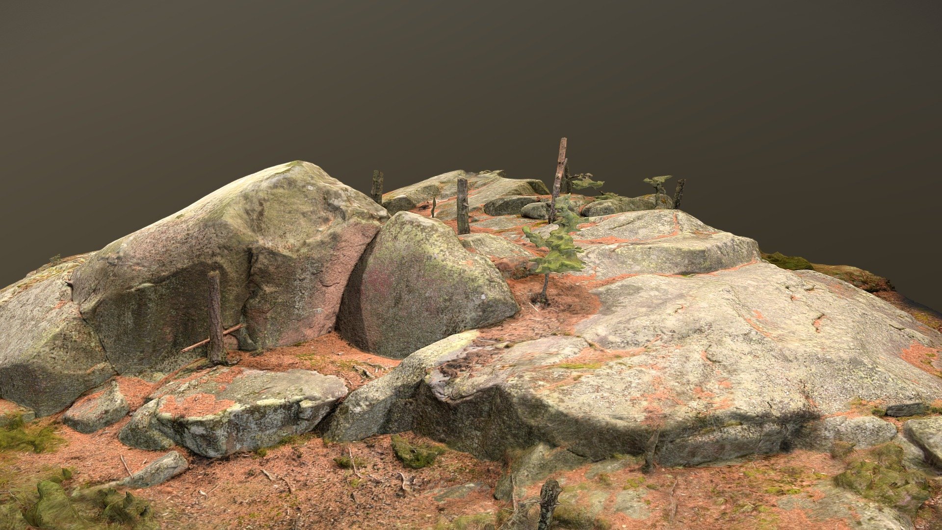 A rock terrain.

Photos taken with D5300 + Anafi 3d model