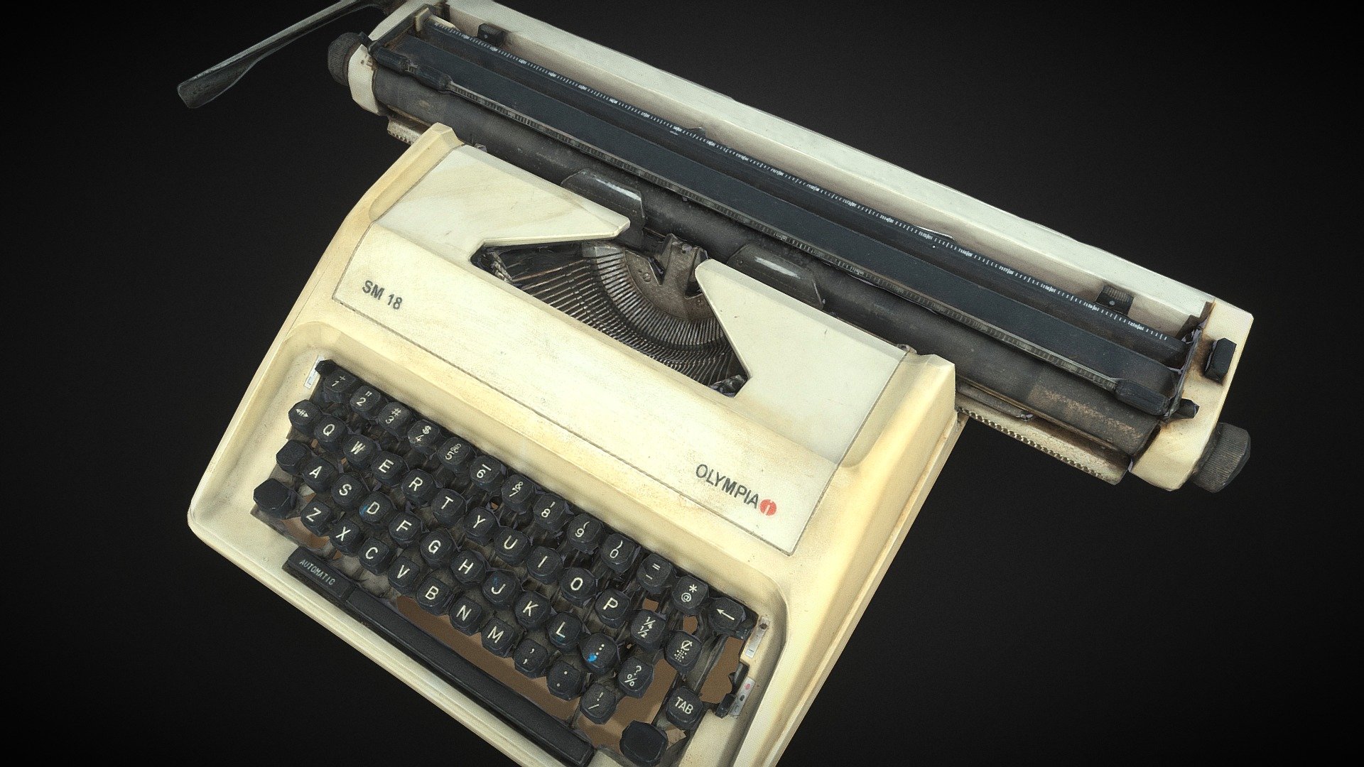 Old Typewriter photogrammetry - Old Typewriter - Buy Royalty Free 3D model by dekahobby 3d model