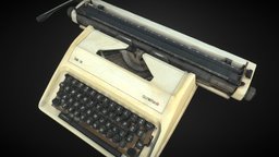 Old Typewriter typewriter, old, photogrammetry, typewriter-keyboard-vintage-retro-old, dekahobby