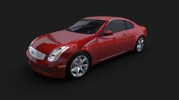 Infiniti G35 Coupe | Customer Work nissan, sports, sportcar, sportscar, midpoly, coupe, infiniti, lowpoly, mobile, racing, car