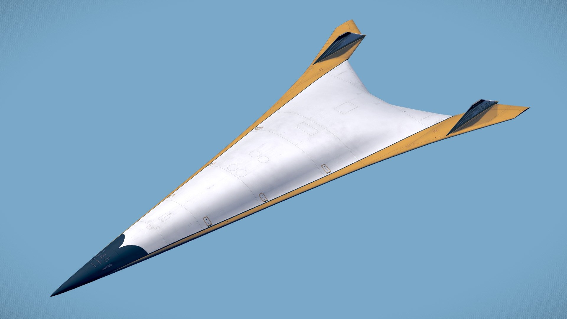 Conworth "Ultraliner" Hypersonic Transport - 3D model by Wave Design (@231225) 3d model