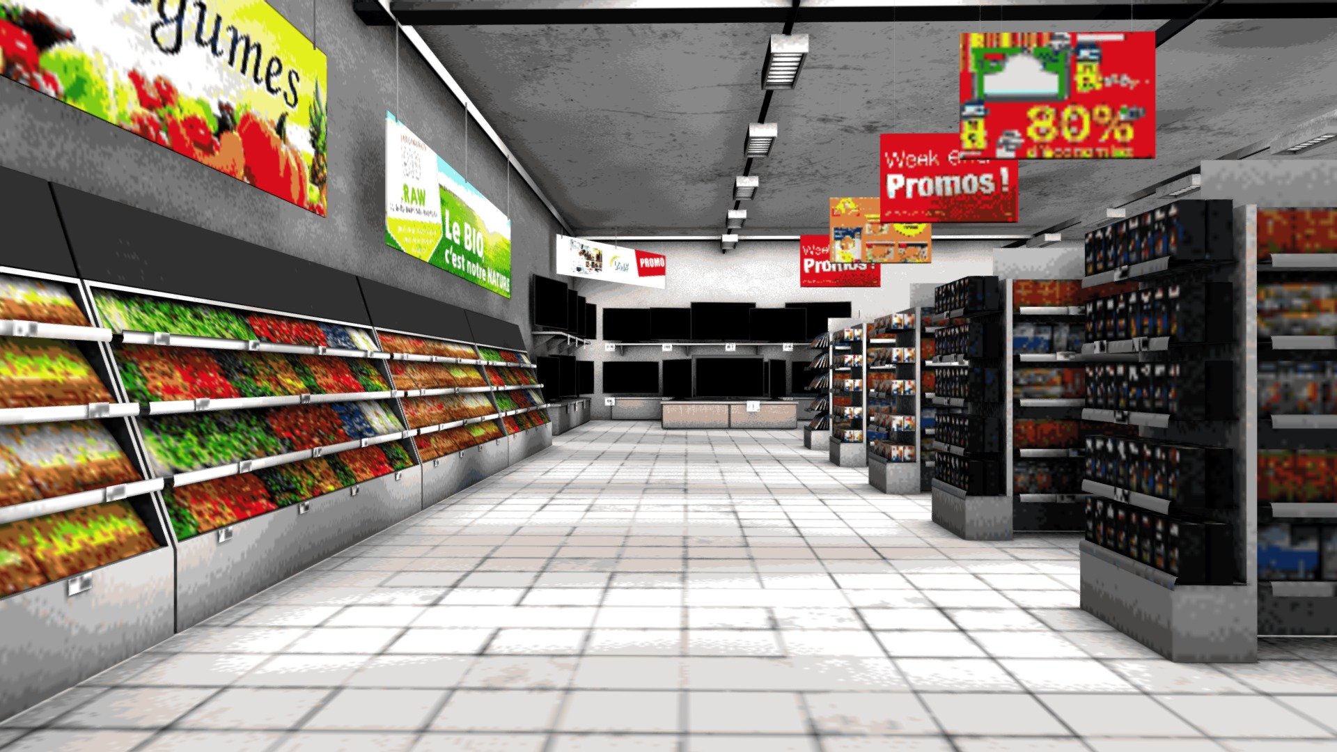 scene_supermarket_Baked - 3D model by Luc.Miramont 3d model