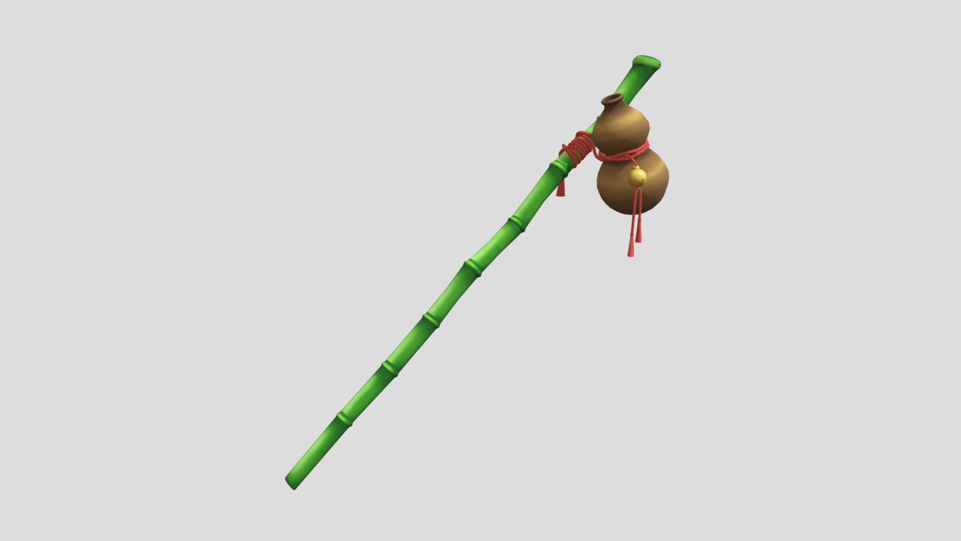 Bamboo staff for the character Huang Rong in the Legend of the Condor Heroes - Bamboo Staff - 3D model by benjaminy995 3d model