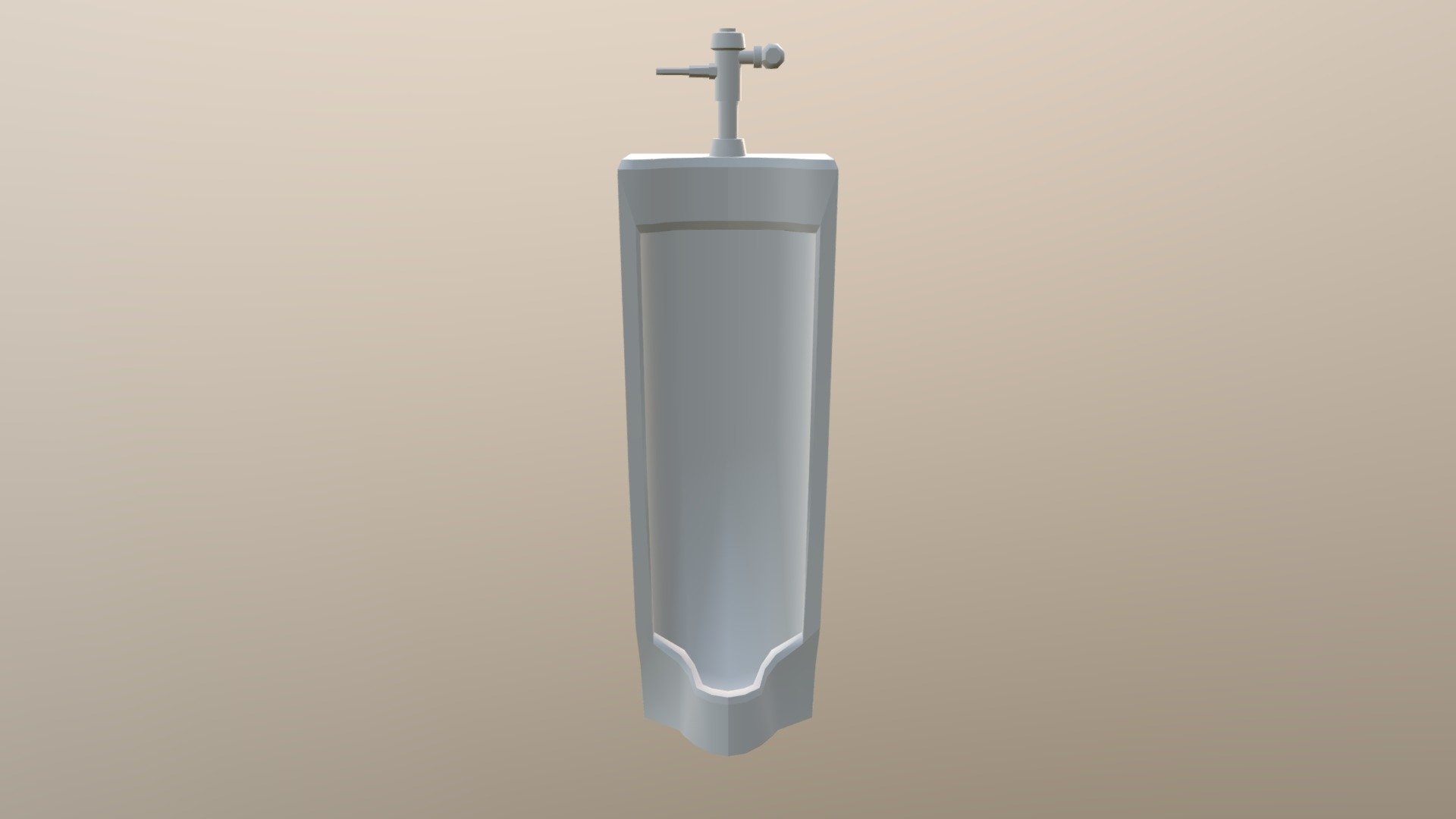A basic cheap urinal.

This model is free to download.

As for most of the models shown you will need to animate and texture yourself. Why not try it out.

This model would also look great in the Sims 3 and Sims 4 plus Garry’s Mod although I am not really a person who can port models into games as I find this difficult at this moment and time 3d model