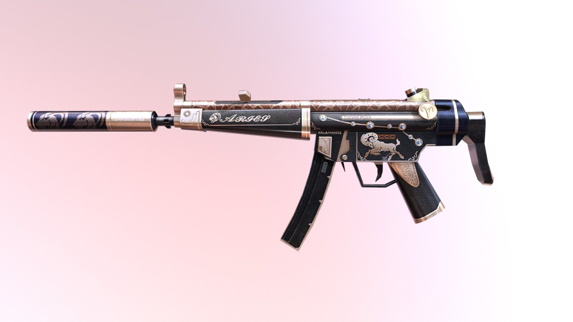 [CrossFire] MP5 - Aries - 3D model by Peketo 3d model