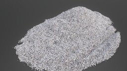 White gravel pile