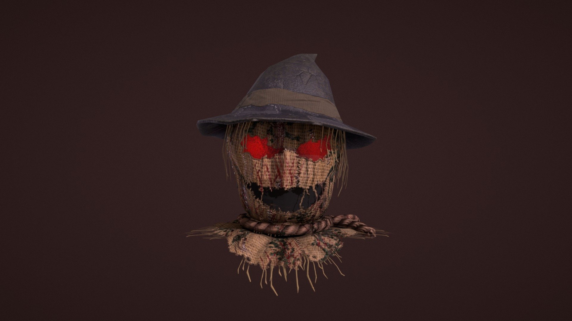 Scarecrow Asset

I built up the 3d model in blender, then exported to substance painter for finer details and texturing.

Its designed to be light weight and resourceful, so its possible to run this on lower end devices 3d model