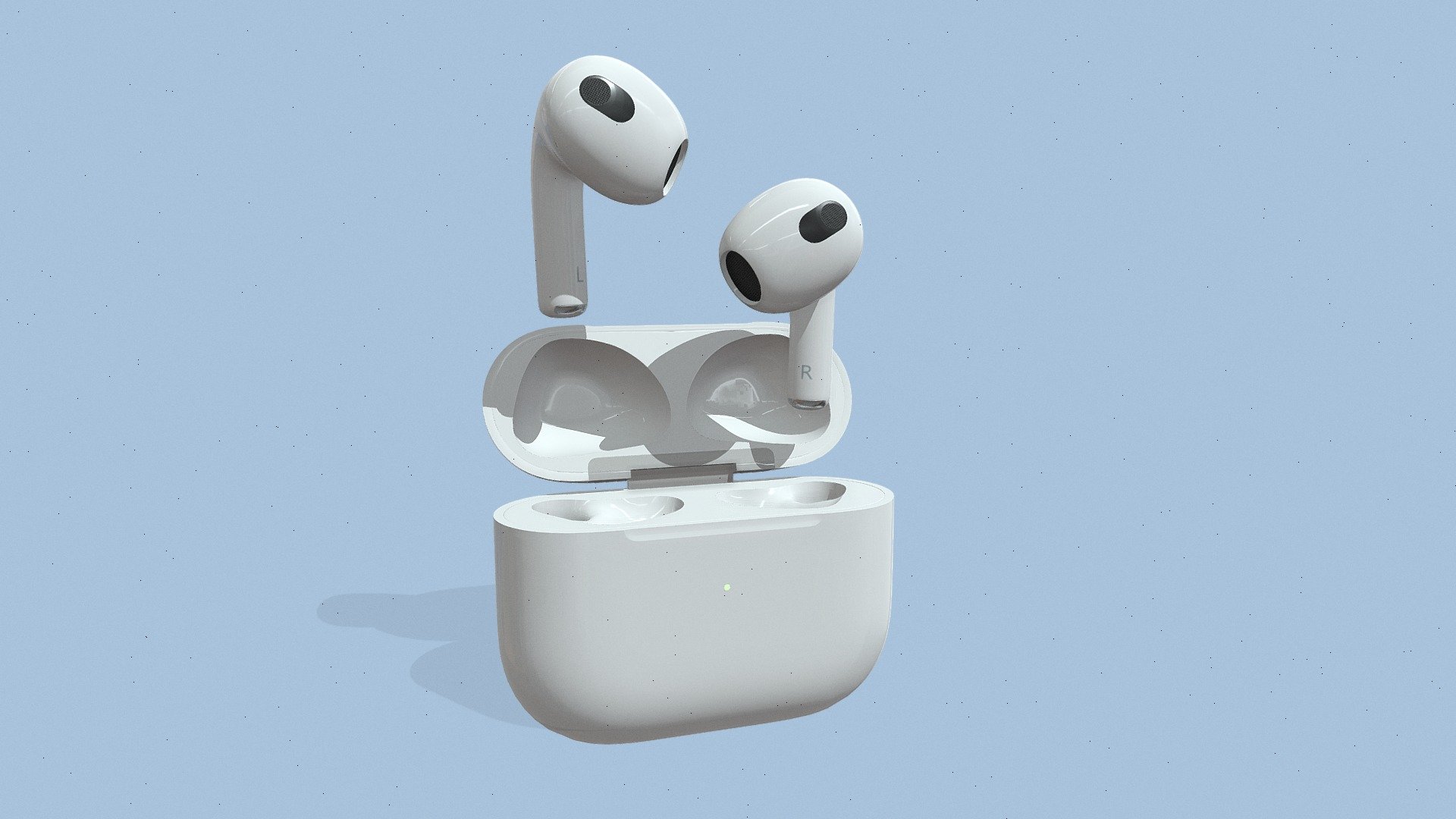 Realistic (copy) 3d model of AirPods  3rd generation  .

The model optimized for game engines (Unreal, Unity…)

Download includes .obj ,.fbx ,.glb ,.blend file.

Textures: 4K PBR!



 - AirPods  3rd generation - Buy Royalty Free 3D model by dika3d (@ikad2023) 3d model