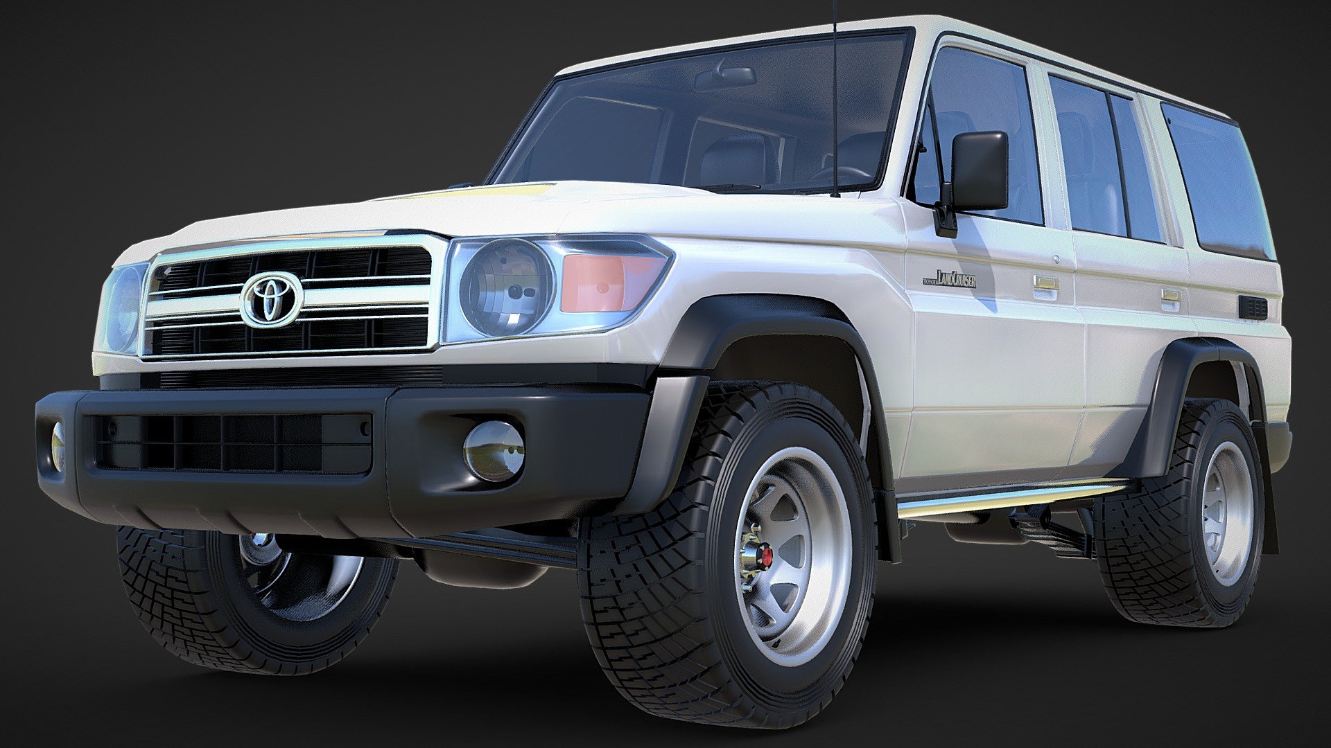 79 Series Single Cab Stock Variation - Toyota Land Cruiser 76 Series Wagon Stock - Buy Royalty Free 3D model by Pitstop 3D (@Pitstop3D) 3d model