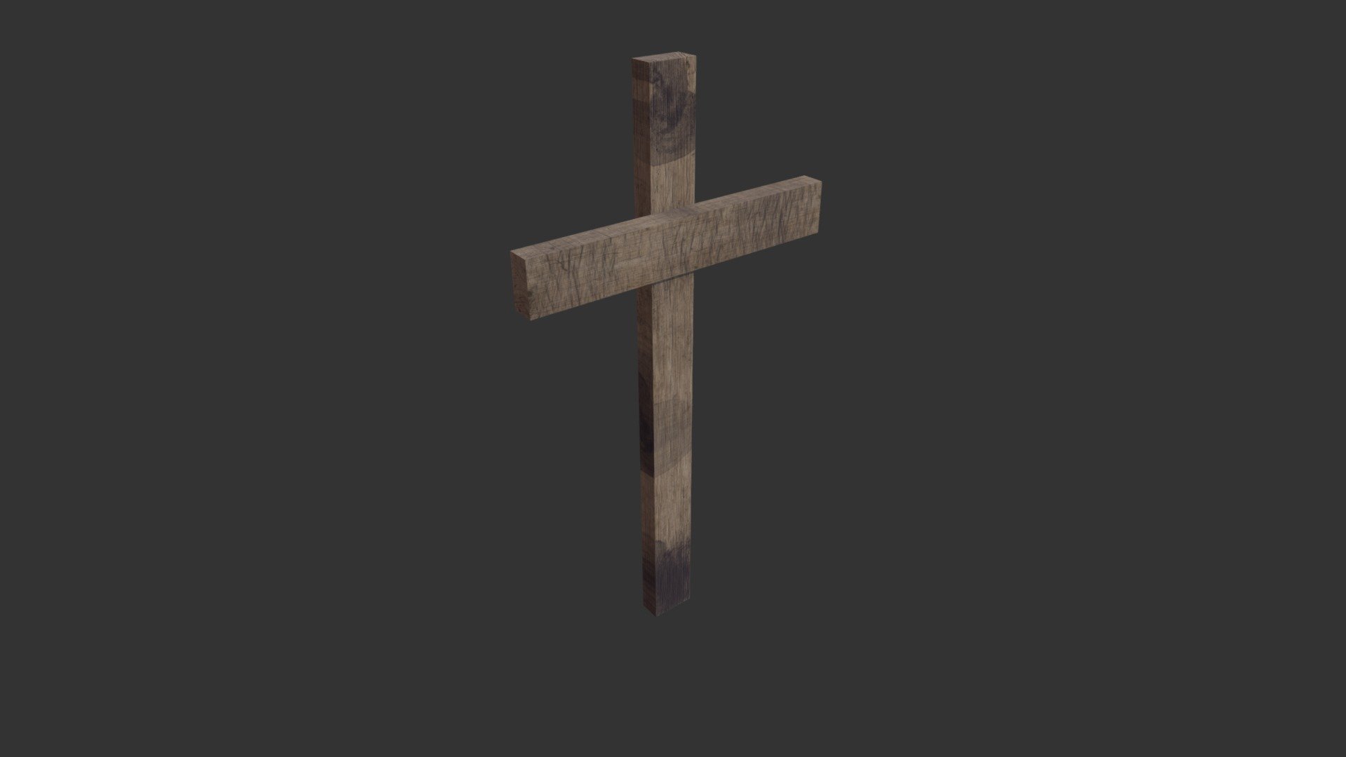Wooden Cross - Wooden Cross - Download Free 3D model by RubaQewar 3d model