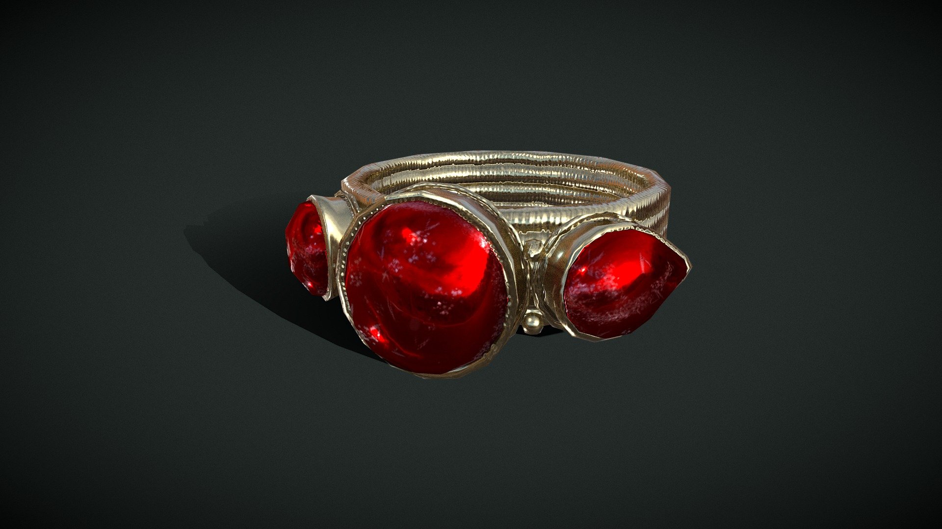 Antique Medieval Ring

Scaled to Real World Scale. Woman Size 7 17.3 Millimeters 1.73 Centimeters

Includes 2 Ring Meshes.

Medieval Ring Main: Verts: 941 Poly: 904

Medieval Ring LOD: Tri version Verts: 612 Poly: 1061

Preview Renders were done in Marmoset Toolbag 3.06 - Medieval Ring - Buy Royalty Free 3D model by GetDeadEntertainment 3d model