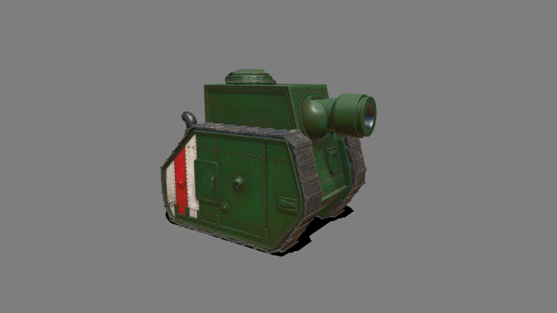 This is the one of the tanks used by the Green Army - RTX On Advance Wars - 3D model by Max (@MaxFeraday) 3d model