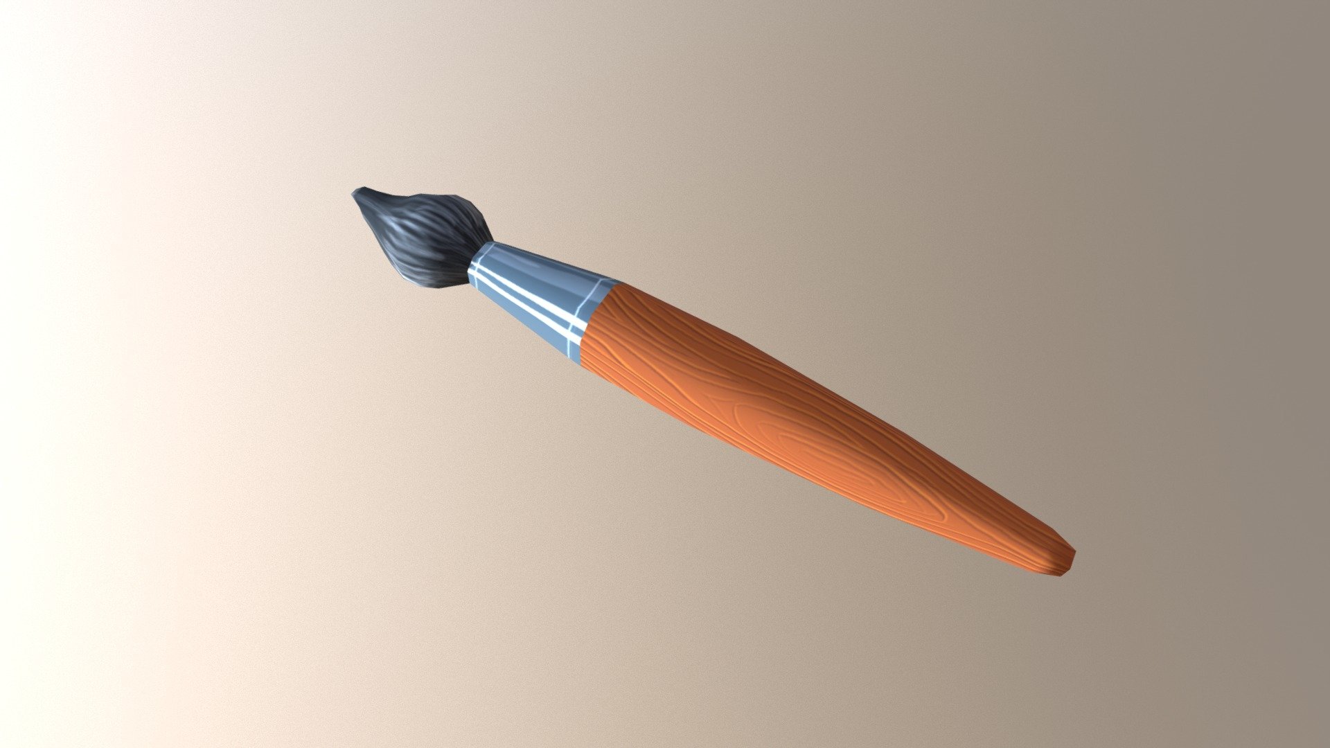 I created this brush for our small game in Game Jam. We had limited time so it's simple and doesn't have details. 
There is 512x512 texture and 416 tris 3d model