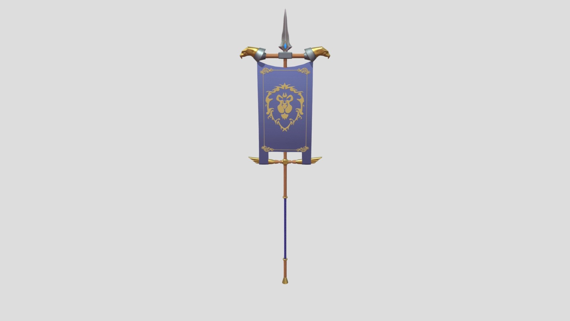 Quick project testing stylized materials. Original design source : https://steamcommunity.com/sharedfiles/filedetails/?id=1812892174

Made in Autodesk Maya and Substance Painter - Alliance Banner (WoW) - 3D model by Mordillo (@C.Mordillo.P) 3d model