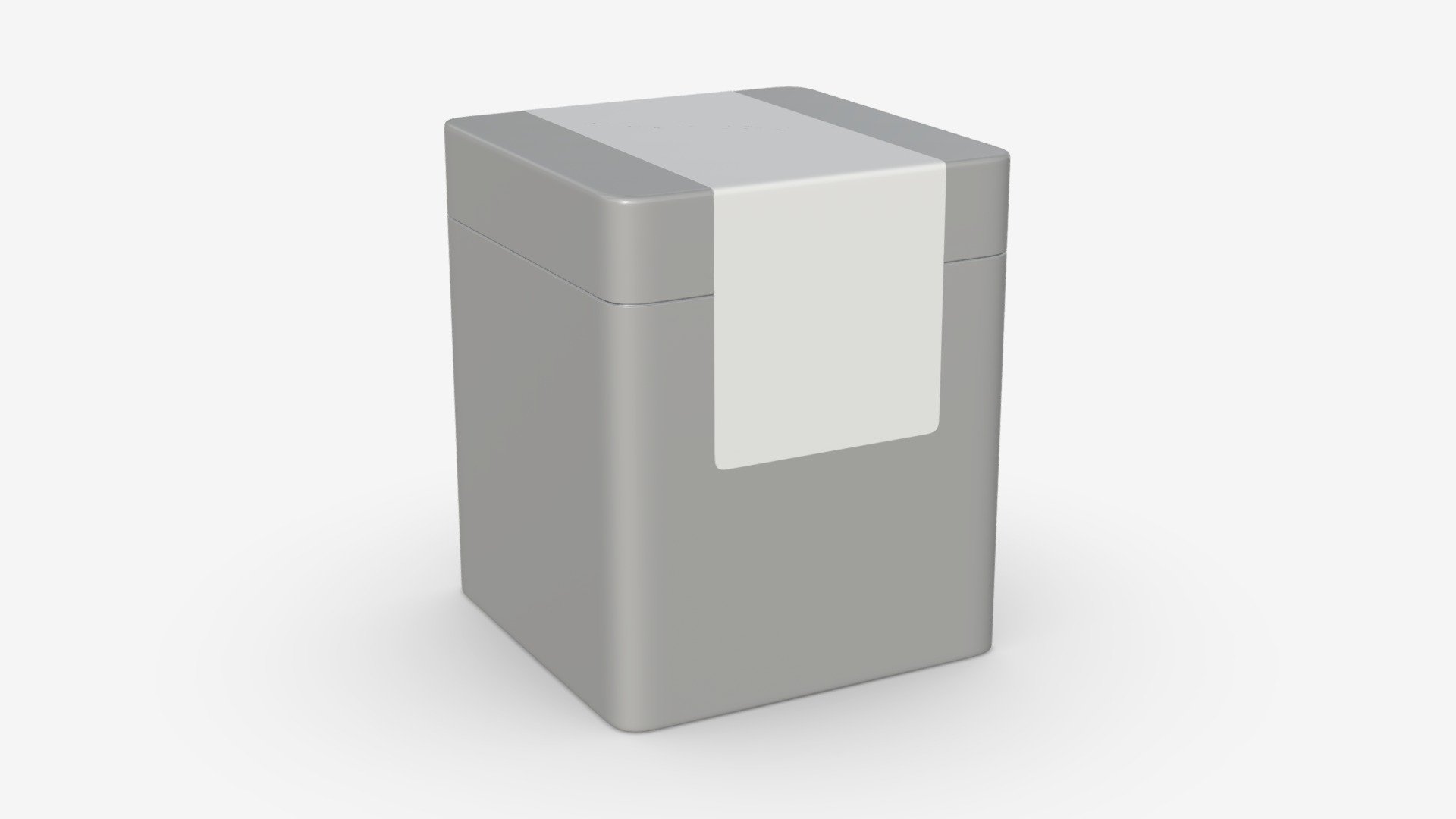 Metal tin can rectangular shape - Buy Royalty Free 3D model by HQ3DMOD (@AivisAstics) 3d model