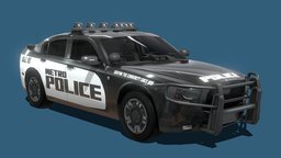 Police Car 3D Model 
