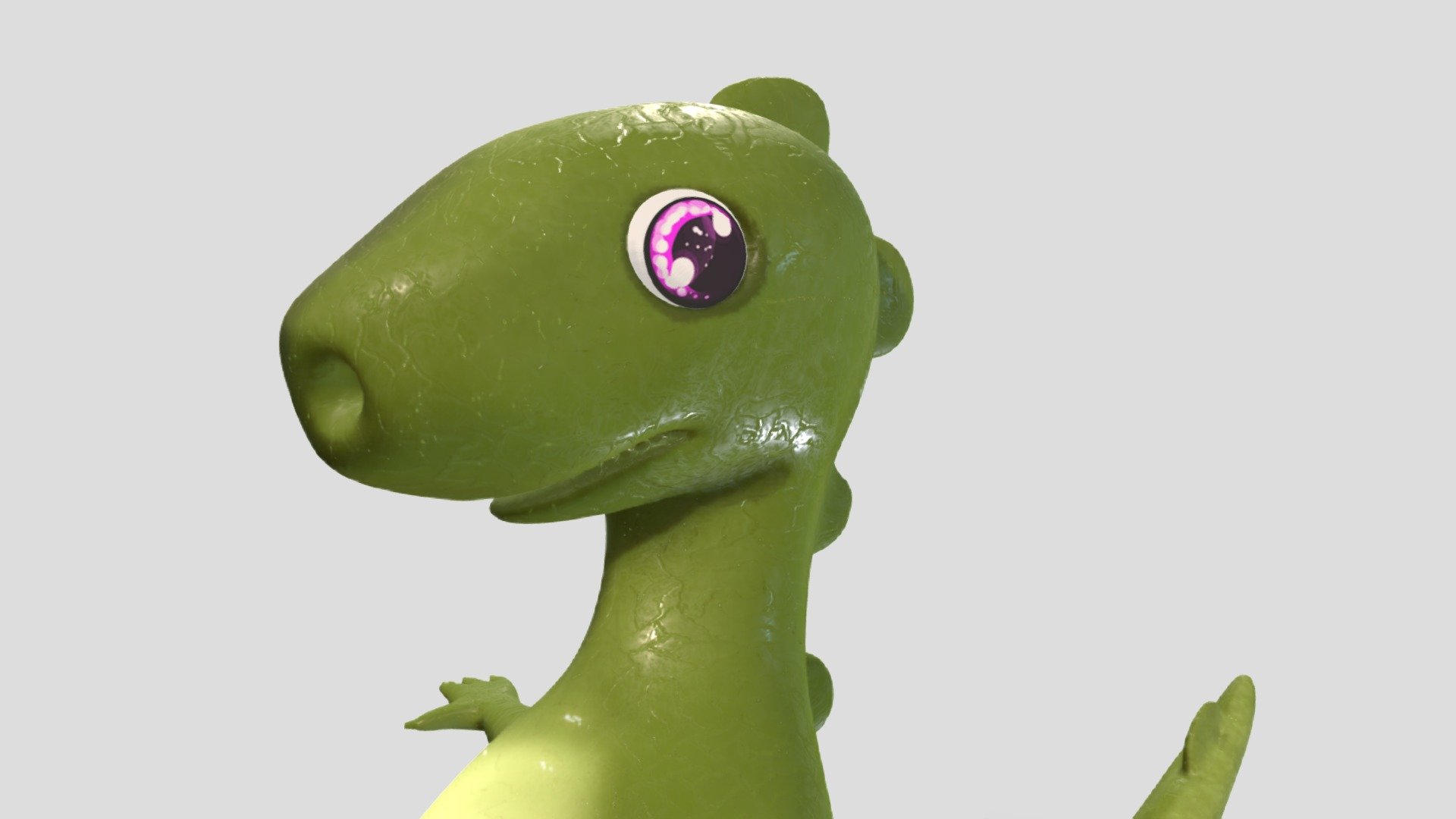 Made in Blender and Procreate - Dino Cartoon - Download Free 3D model by Carlos.Maciel 3d model