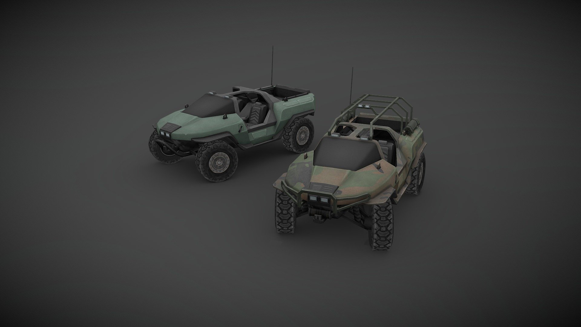 Halo M12-C Hog, civilian variant of the M12 based on community artwork with some of my own ideas. These models were made for Project Zomboid, low poly but with a high detail textures, optimized for game engine. This version is not a 100% true to the original since there are some compromises I’ve had to make to present it here.

You can find the actual version in project ZOMBOID STEAM Workshop 3d model