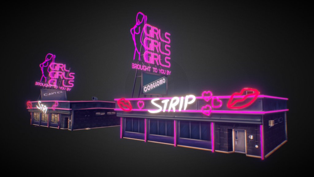Just finished another building for Cartel game. 
This was a funny one, due to fact, that I have never modeled a strip club ha.

More on my artstation: https://www.artstation.com/artwork/ZzWdX

Game webpage: https://www.cartelonlinegame.com/
Game Twitter: https://twitter.com/zachcaceres - Strip Club - 3D model by Kaspars Pavlovskis (@kaspars_3d) 3d model