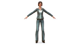 A young girl in a jeans shirt and jacket office, shirt, people, , women, jacket, pants, brown, buisness, young, shoes, worker, jeans, slim, earrings, woman, beautiful, heels, casual, womens, necklace, personnage, secretary, braids, trousers, low-poly-model, girl, lowpoly-gameasset-gameready, blouse, caucasian, -woman, womancharacter, tights, hairstyle, employee, womenswear, woman3d, girl, casualwear, "casual-wear", "buisnesswomen", "braids-hairstyle"