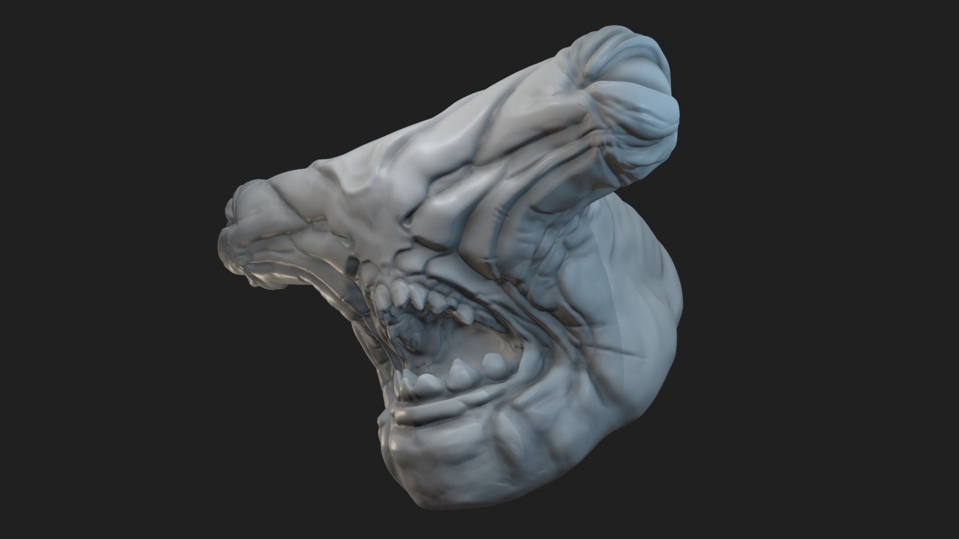 Jawsome head Sculpt - Jawsome head Sculpt - Buy Royalty Free 3D model by sketchzombie 3d model