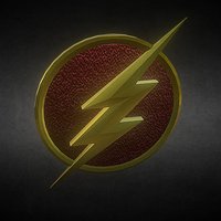 The Flash Emblem flash, theflash, 3dsmax