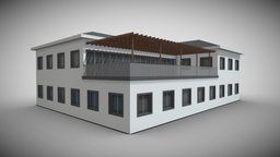 3D Modern Building 2 model object, fence, modern, wooden, grass, cottage, white, vray, exterior, roof, unreal, obj, planks, ready, window, pool, family, fbx, realistic, max, swimming, modeling, unity, unity3d, architecture, asset, game, 3d, 3dsmax, low, poly, model, house, home, building, modular, door, environment, wall, "enine"