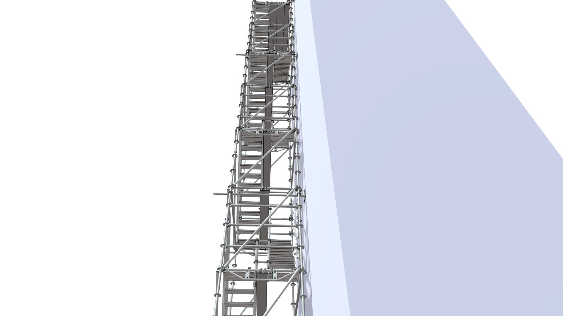 suspendu - escalier chantier Porte les Valence - 3D model by GLRO 3d model