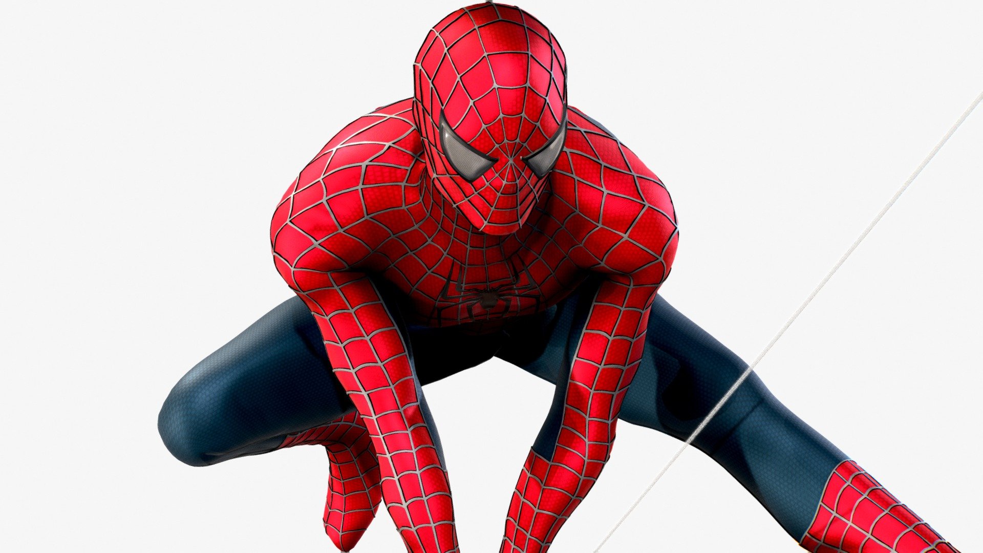 Spider-Man 2 2004 Raimi Suit Updated Model.

Iconic Pose inspired by Promo Image.

Created in Blender 3d model
