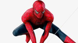 Spider-Man 2 2004 suit, spider, marvel, hero, superhero, cgi, spiderman, 2, costume, 2004, swinging, raimi, 3d, blender, model, man, tobey, maguire, spiderman2