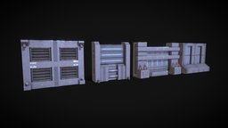 Sci-Fi Modular Wall Panels Pack