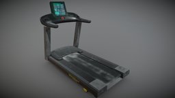 Treadmill Machine prop, gym, treadmill, running, cardio, gymequipment, gymmachine, gameasset, noai