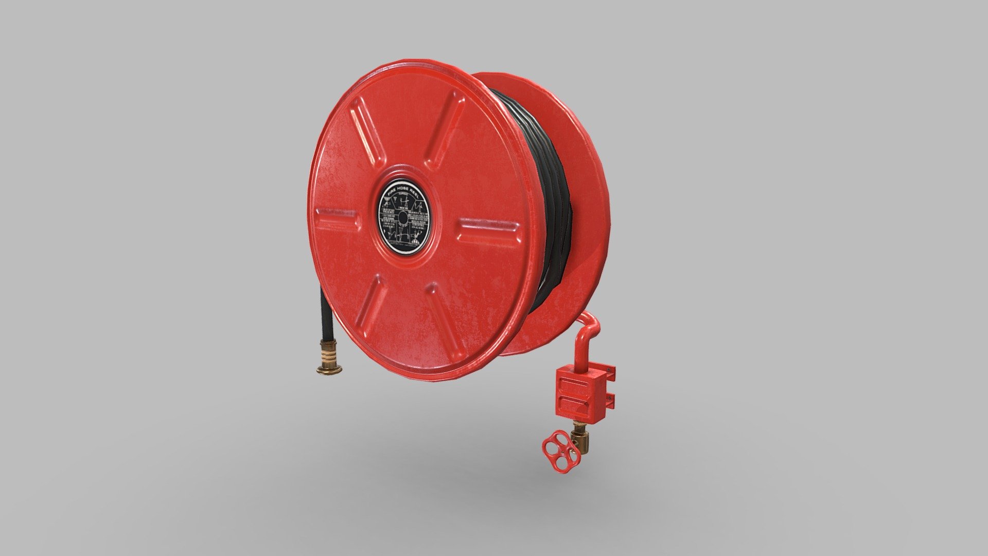 Fire hose reel, handy prop for any sort of interior environment.

PBR textures @4k - Fire hose reel - Buy Royalty Free 3D model by Sousinho 3d model