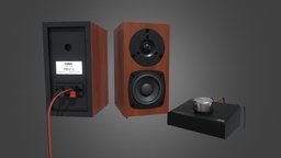 Amp and Speakers amp, speakers