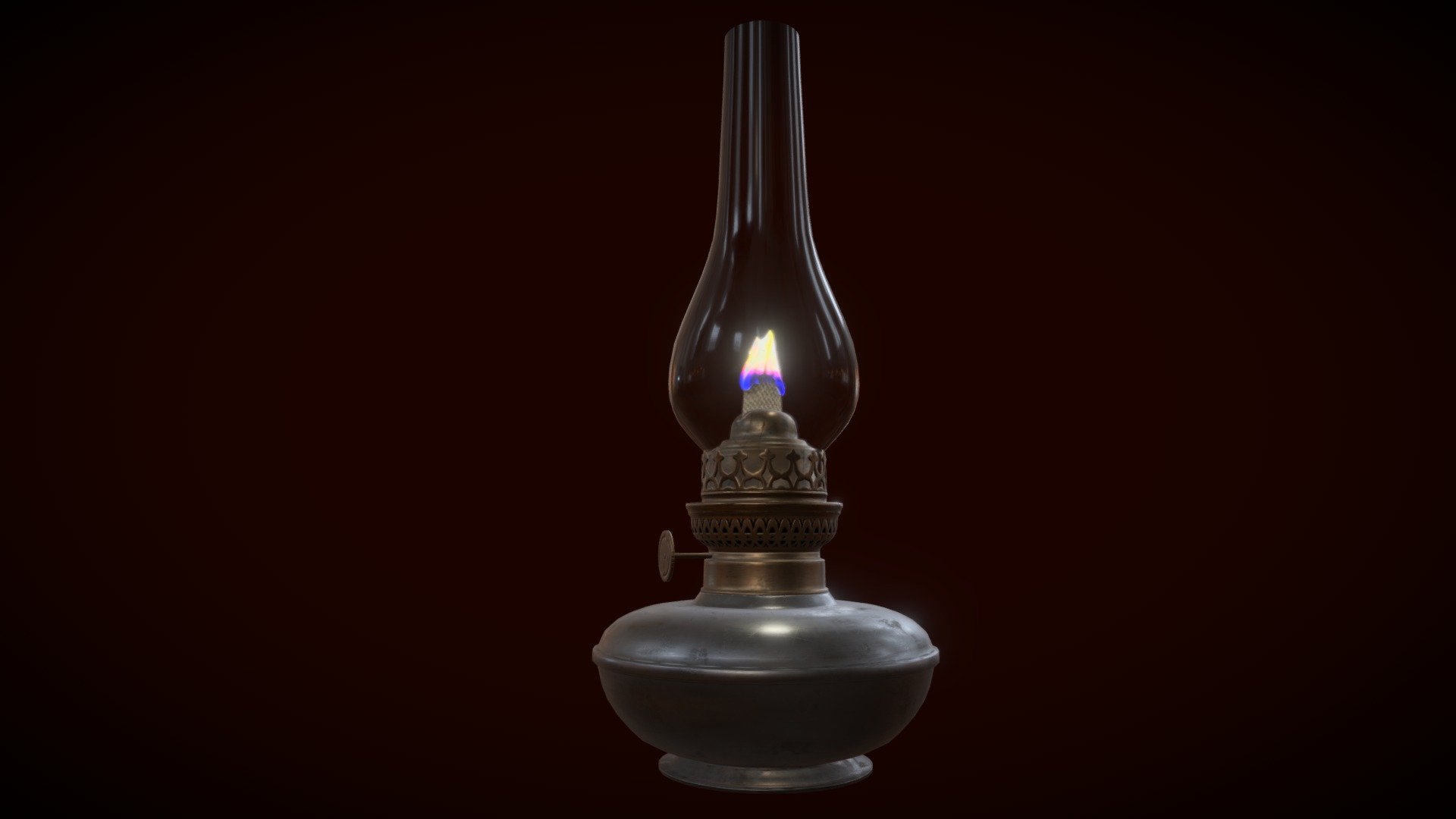 A victorian era kerosene lamp from my victorian still life.
Created with Blender, Substance Designer, Substance Painter and 3D Coat 3d model