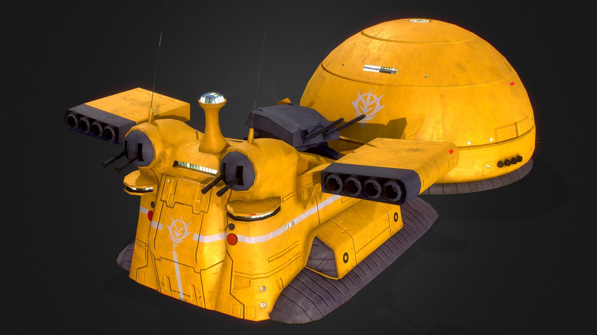 This model was made for One Year War mod of Hearts of Iron IV.

Our Mod Steam Home Page

https://steamcommunity.com/sharedfiles/filedetails/?id=2064985570 - Zeon Land Battleship Gallop - 3D model by One Year War Mod (@hoi4oneyearwar) 3d model
