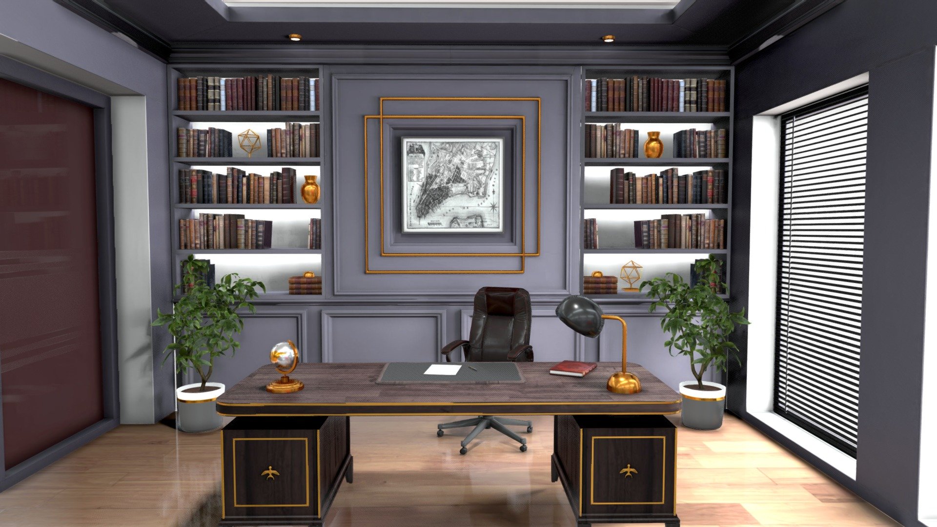 Personal Office - Buy Royalty Free 3D model by Janis Zeps (@zeps9001) 3d model