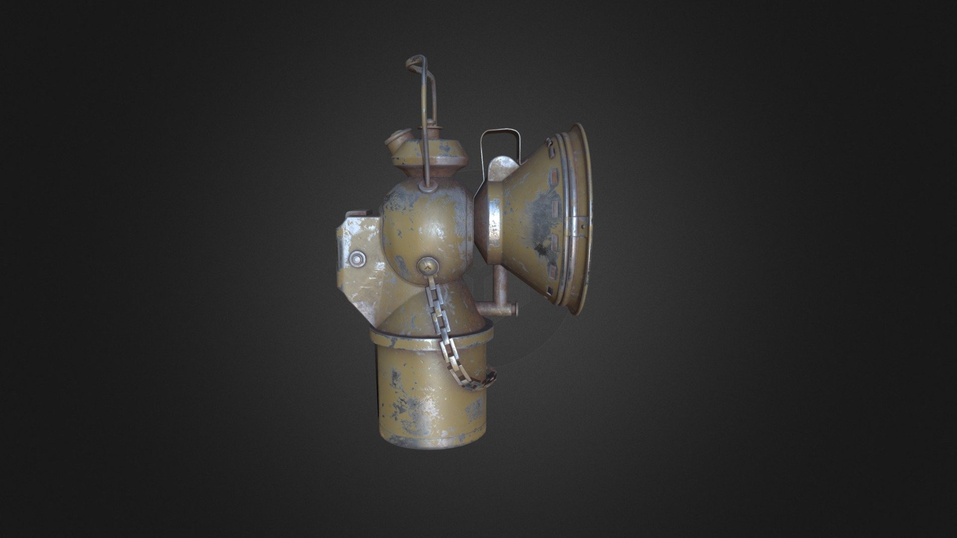 Low poly game ready asset - Carbide lamp - 3D model by jovamag 3d model