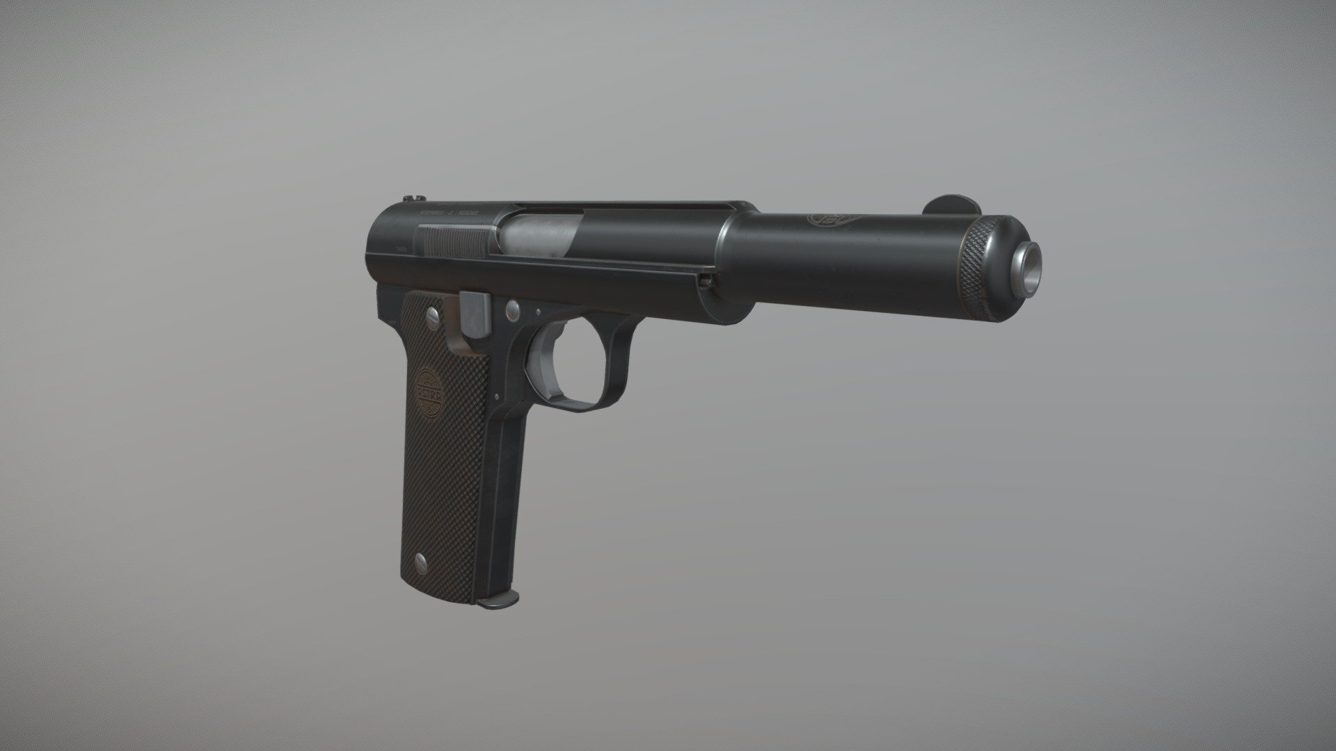 My fourth assignment for the course Game Asset Pipeline at Howest DAE!

The Astra 400 was a pistol used by spanish forces during the civil war, variants were produced by the anarchists under the name Ascaso. What can I say but viva La FAI y La CNT? - Astra 400 - Spanish Pistol - 3D model by Cedric Declerck (@CedricDeclerck) 3d model
