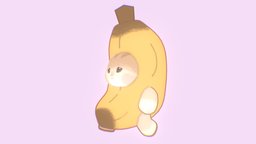 Cute Cat in Cute Banana