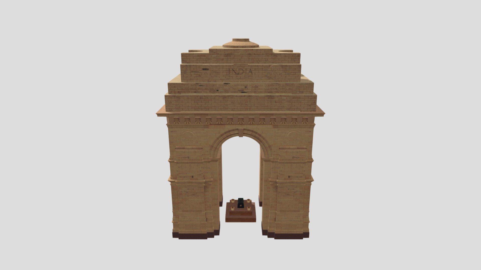 Charminar detailed 3d Print model - India Gate 3d Model - 3D model by CG-3D-HUB 3d model