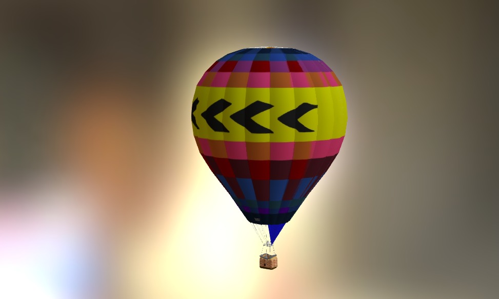 My hot air balloon model that I made - The Getaway BALLOON2 - Download Free 3D model by KevinAz61 3d model