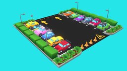Drive Club Cars Pack toon, assets, cars, pack, parking, gradient, parkinglot, cars-vehicles, deportive, unity, blender, vehicle, lowpoly, racing, car
