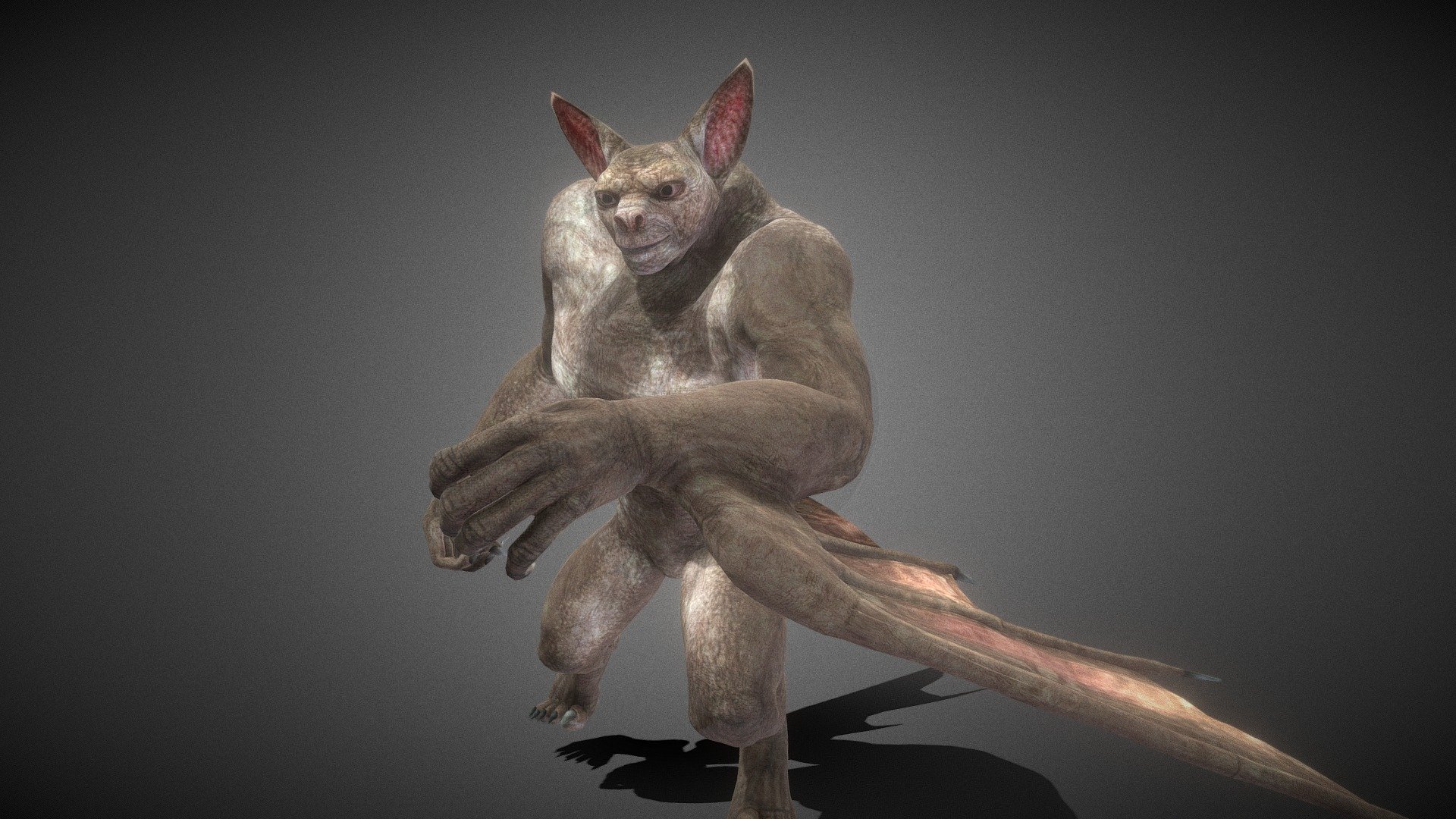 this model cost 5$,
contact me via Email if you wanna buy it:
mr.mahmoud.haniya.1991@hotmail.com - High-detailed Bat Beast full-Rigged and animated - 3D model by Mahmoud.Moh 3d model