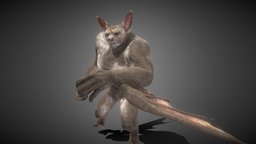 High-detailed Bat Beast full-Rigged and animated
