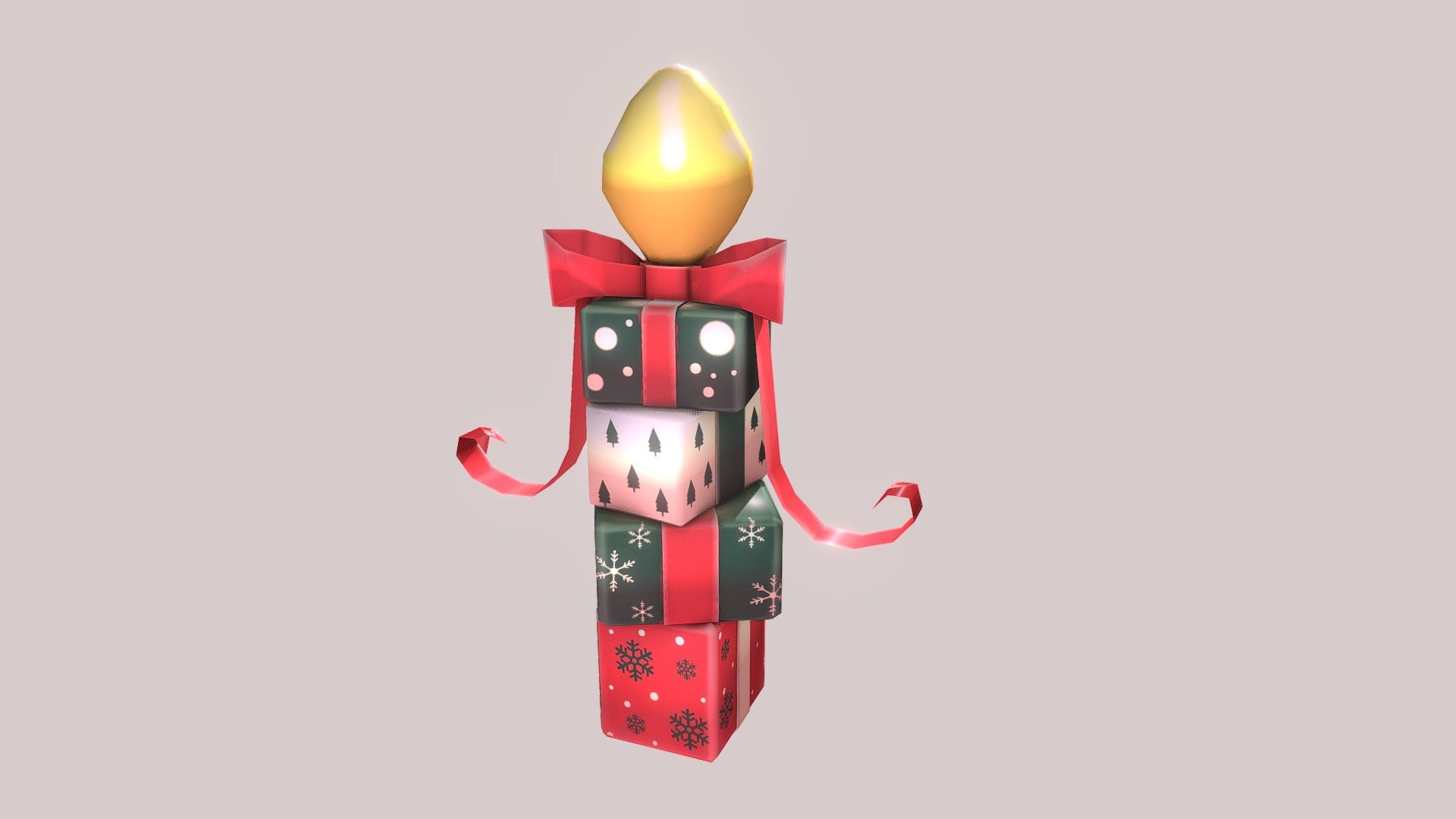 This will be part of a winter asset pack for Unity I am working on. I went for a cartoony hand-painted style. These were inspired by concept art done for me by: Xesavu https://twitter.com/Xesavu - Christmas Present Lamp - 3D model by Cookie (@cookiepop) 3d model