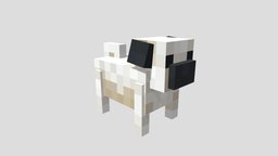 Minecraft style Pug crab, pug, minecraft, pixel